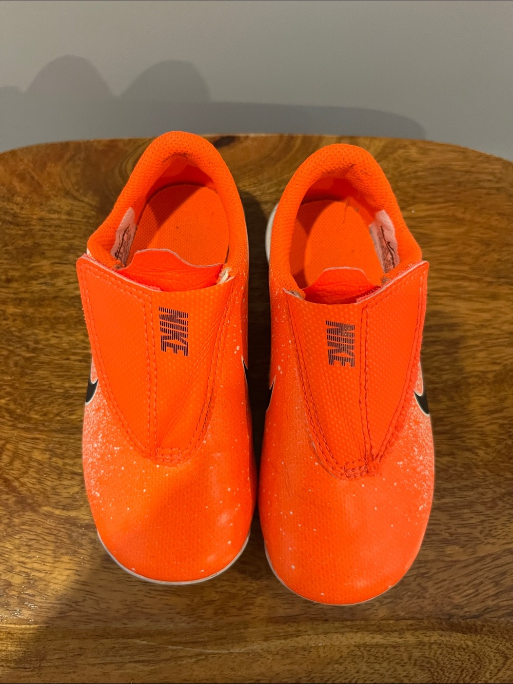 Nike Kids Orange Slip-On Cleats
